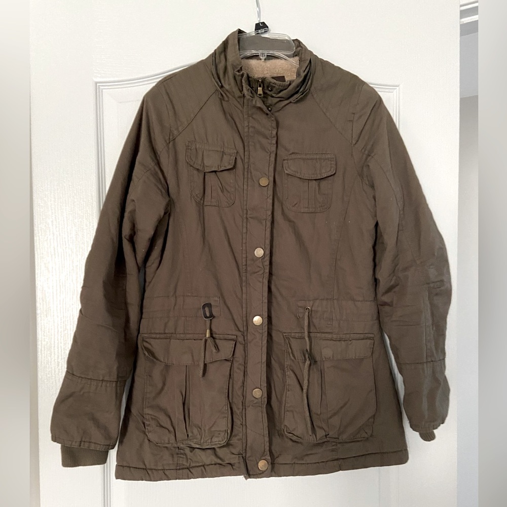 YMI ARMY GREEN HOODED COAT